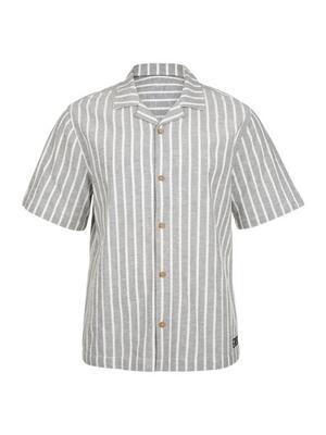 Sanni heren shirt mode button up short-sleeve regular fit snow
