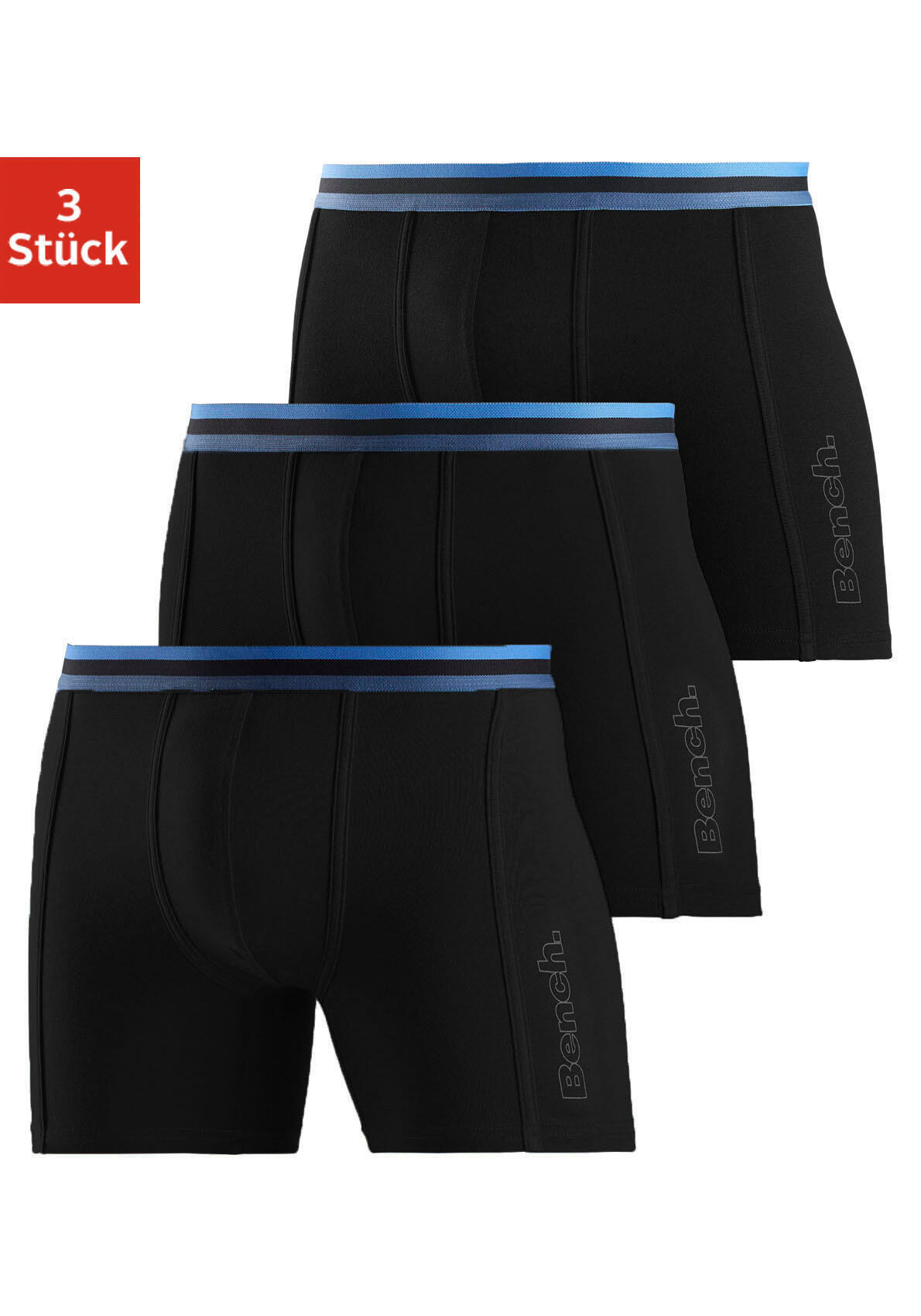Herren Bench. langer Boxer (3 Stück) sportiv 2/5