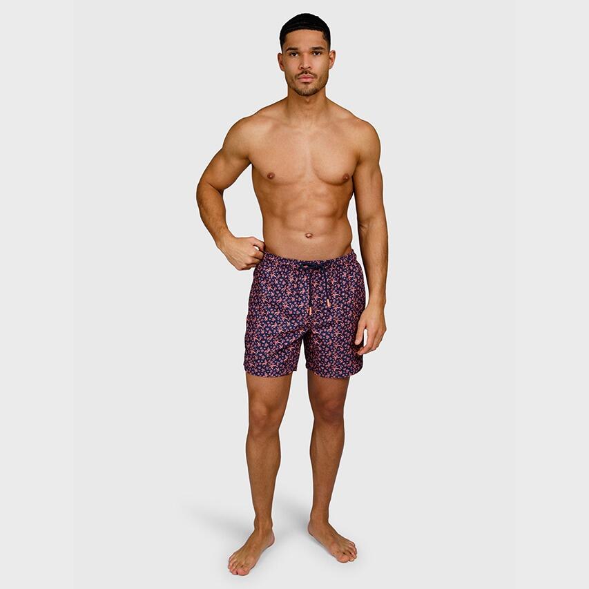 Heren Rits Zwemshort Cester Mini Melon Blauw & Oranje Multi 5/7