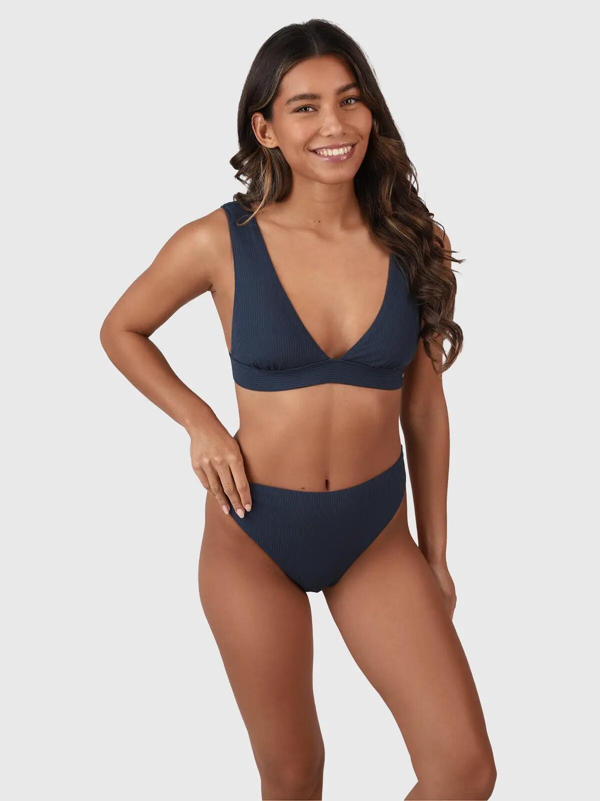 Forte-Rib Damen Bikini-Oberteil Wassersport Normale Passform Indigo Blue 4/6
