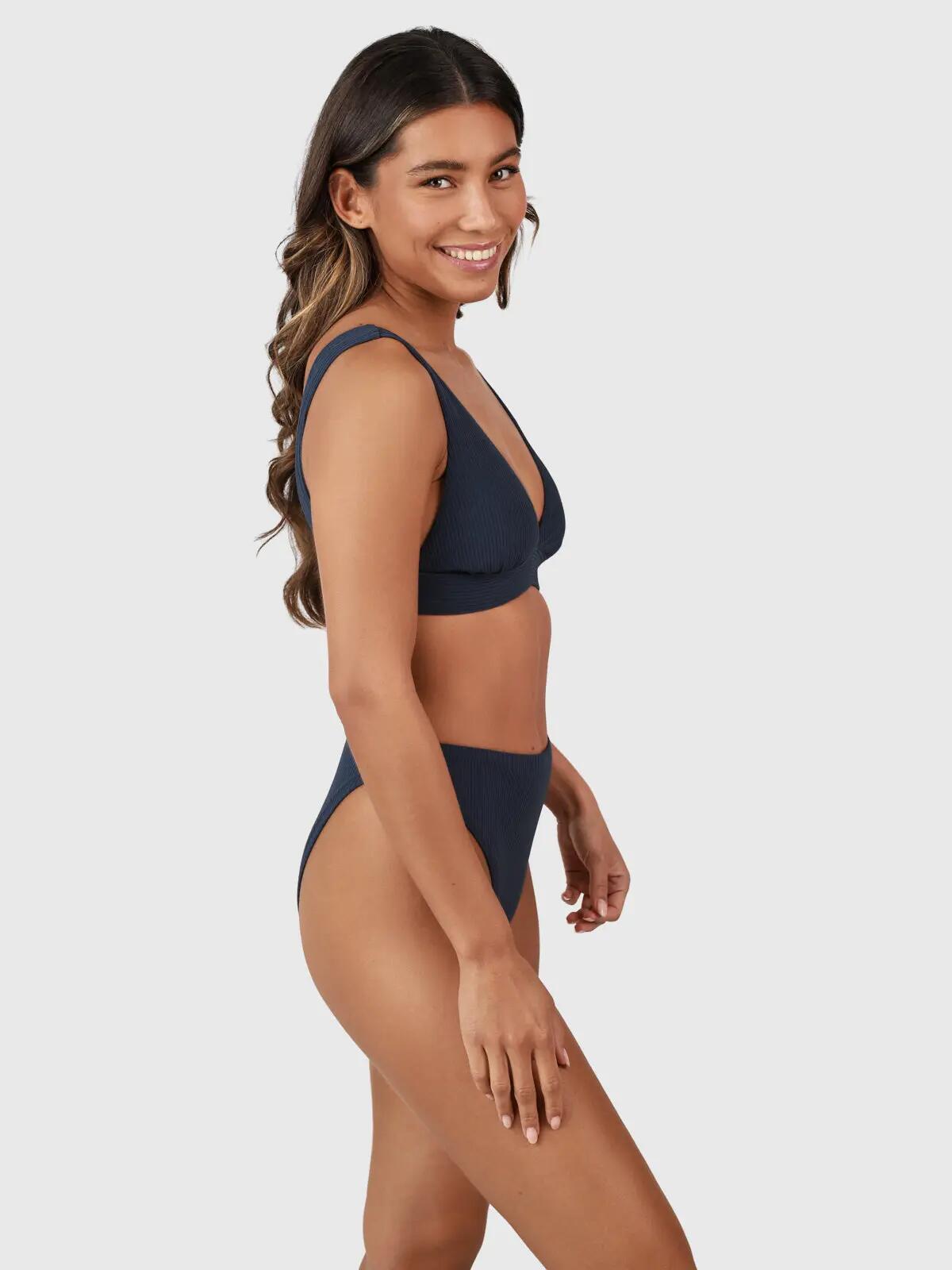 Forte-Rib Damen Bikini-Oberteil Wassersport Normale Passform Indigo Blue 5/6