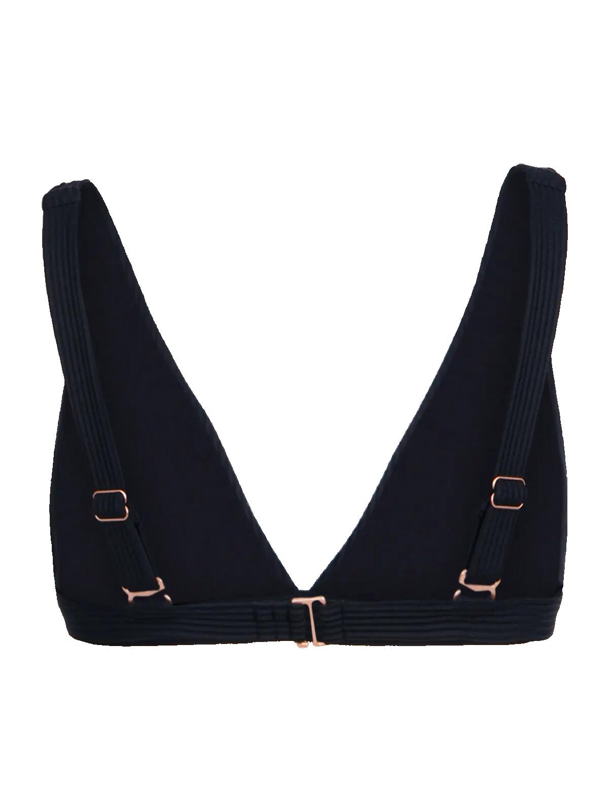 Fortelle-Rib Dames Bikini Top Watersport Removable padding Black - Rib 2/6