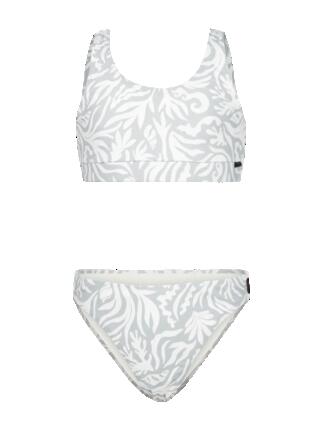 Myla-Print Meisjes Bikini Set Watersport Basic Bikini Aqua Grey