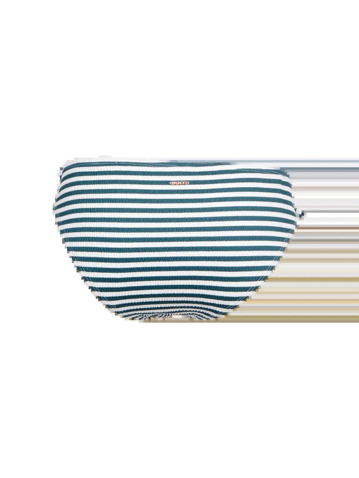 Nolestina-Stripe Dames Bikini Bottom Watersport Medium Coverage Snow 2/5