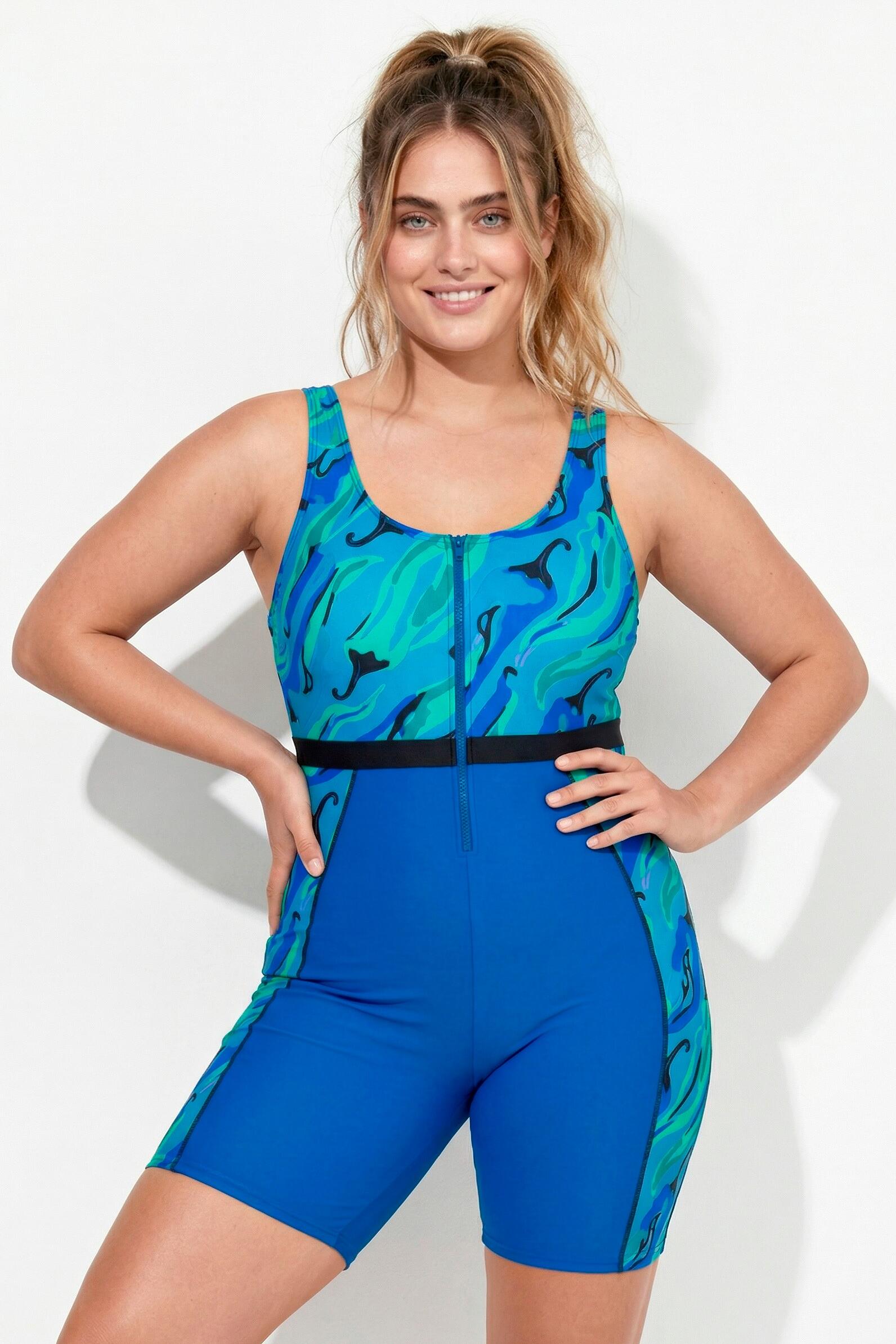 Femme Maillot de bain sans bonnets souples motif piments et fermeture zippée 1/7