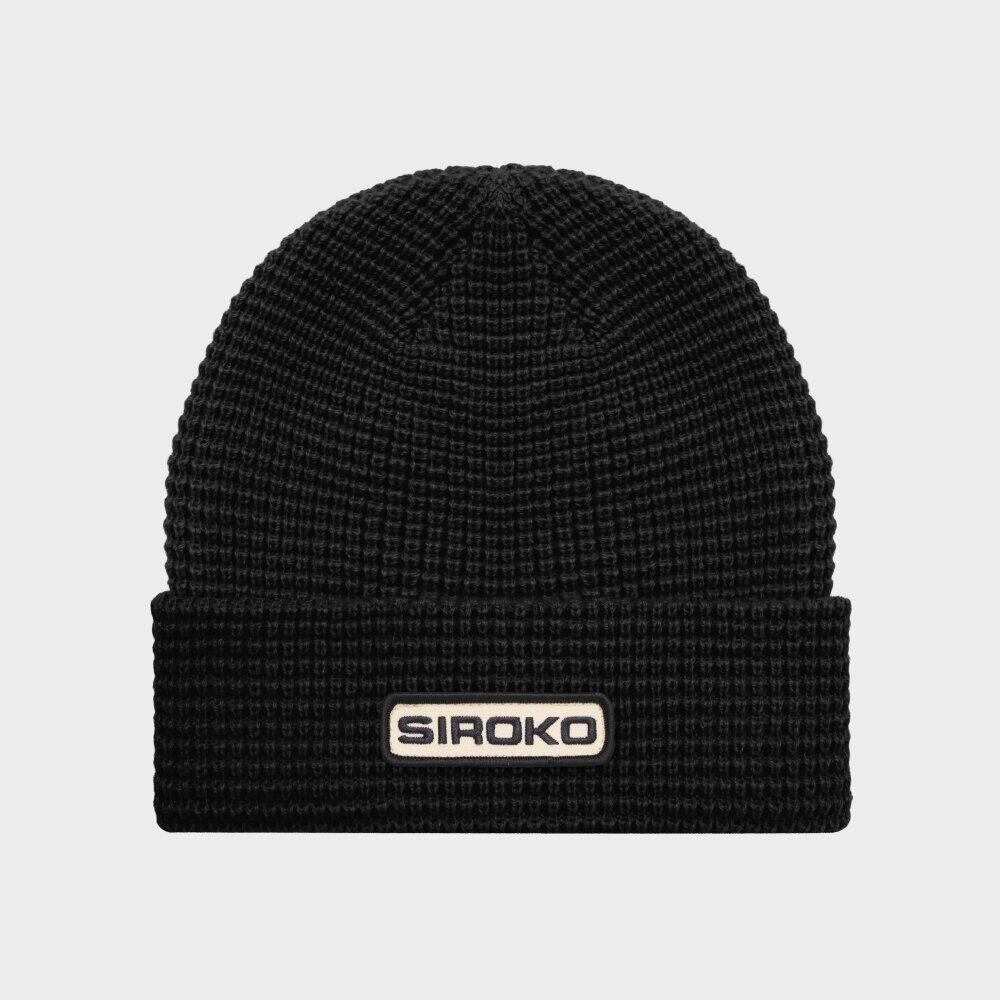Men & Women waffle-knit hiking beanie Sequoia Black Black 3/6