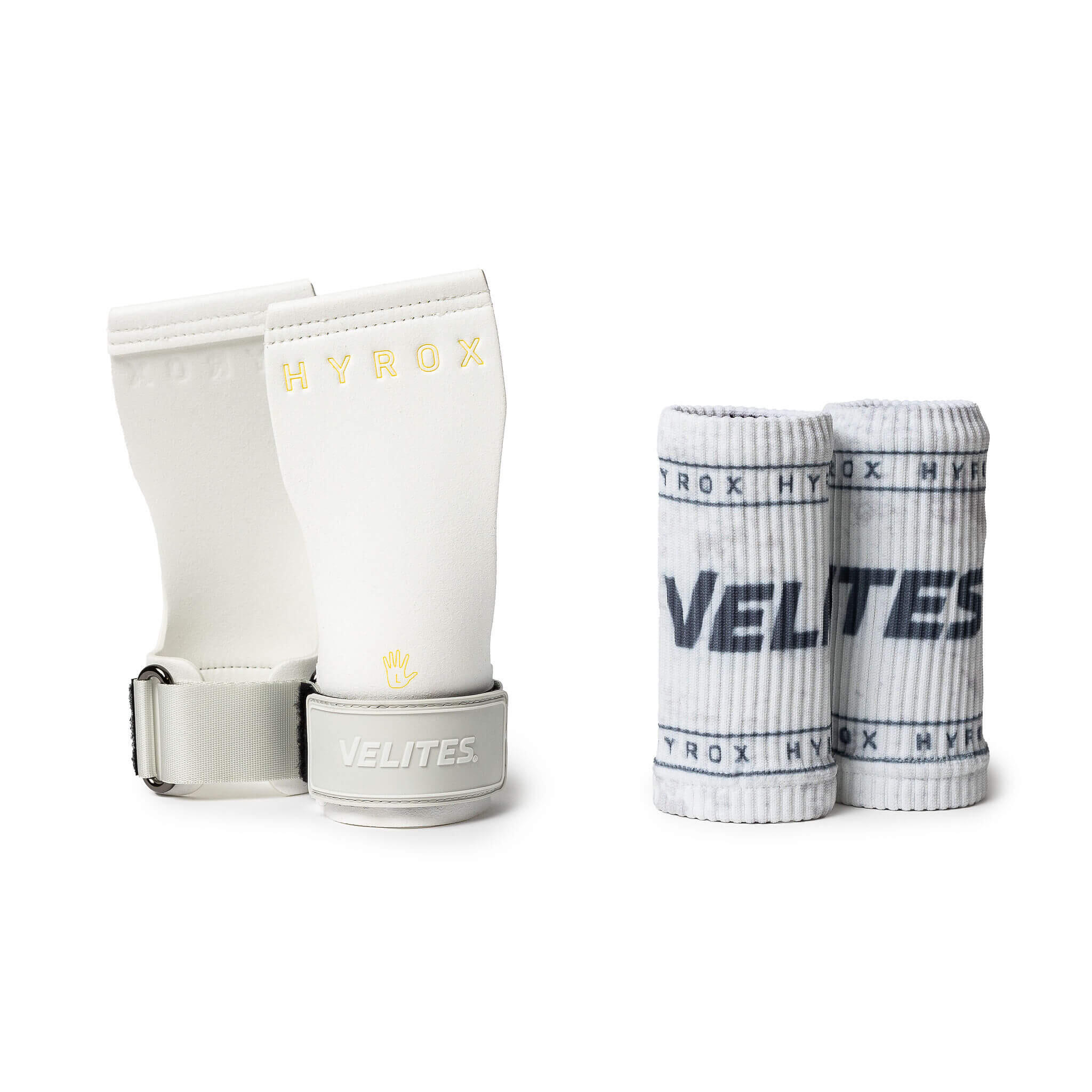 Quad Pro Hand Grips + Polsbandjes | Chalk CrossTraining Velites 3/5