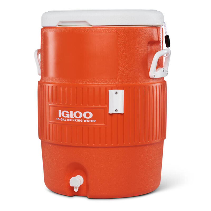 10 Gallon Seat Top orange distributeur de boisson avec porte-gobelet 38 litres