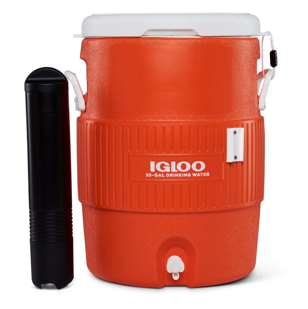 Distributeur de boissons avec porte-gobelet - 37 litres - Orange 2/5