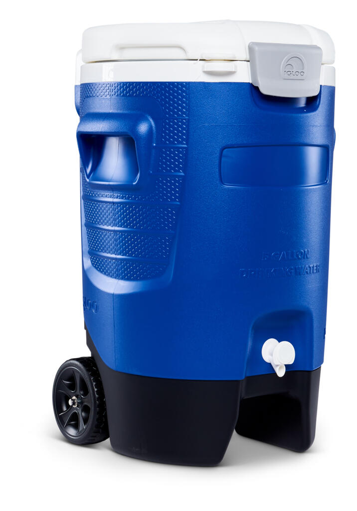 Geleira de campismo com rodas - 18 Litros - Azul Sport 5 Gallon 3/5