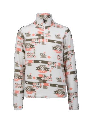 Mismy-Print Meisjes Fleece Outdoor Fleece Regular Fit Arctic Desert Flower
