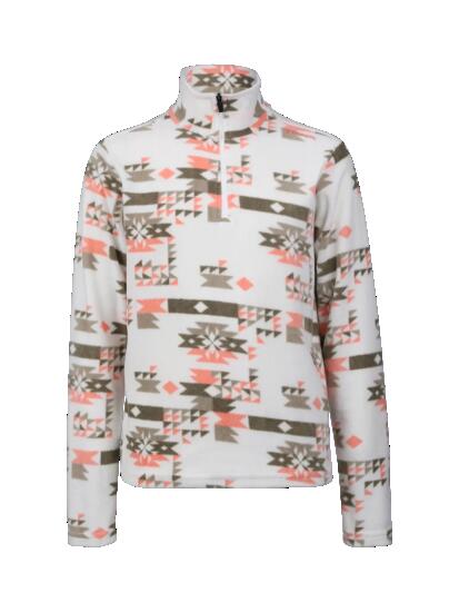 Mismy-Print Meisjes Fleece Outdoor Fleece Regular Fit Arctic Desert Flower