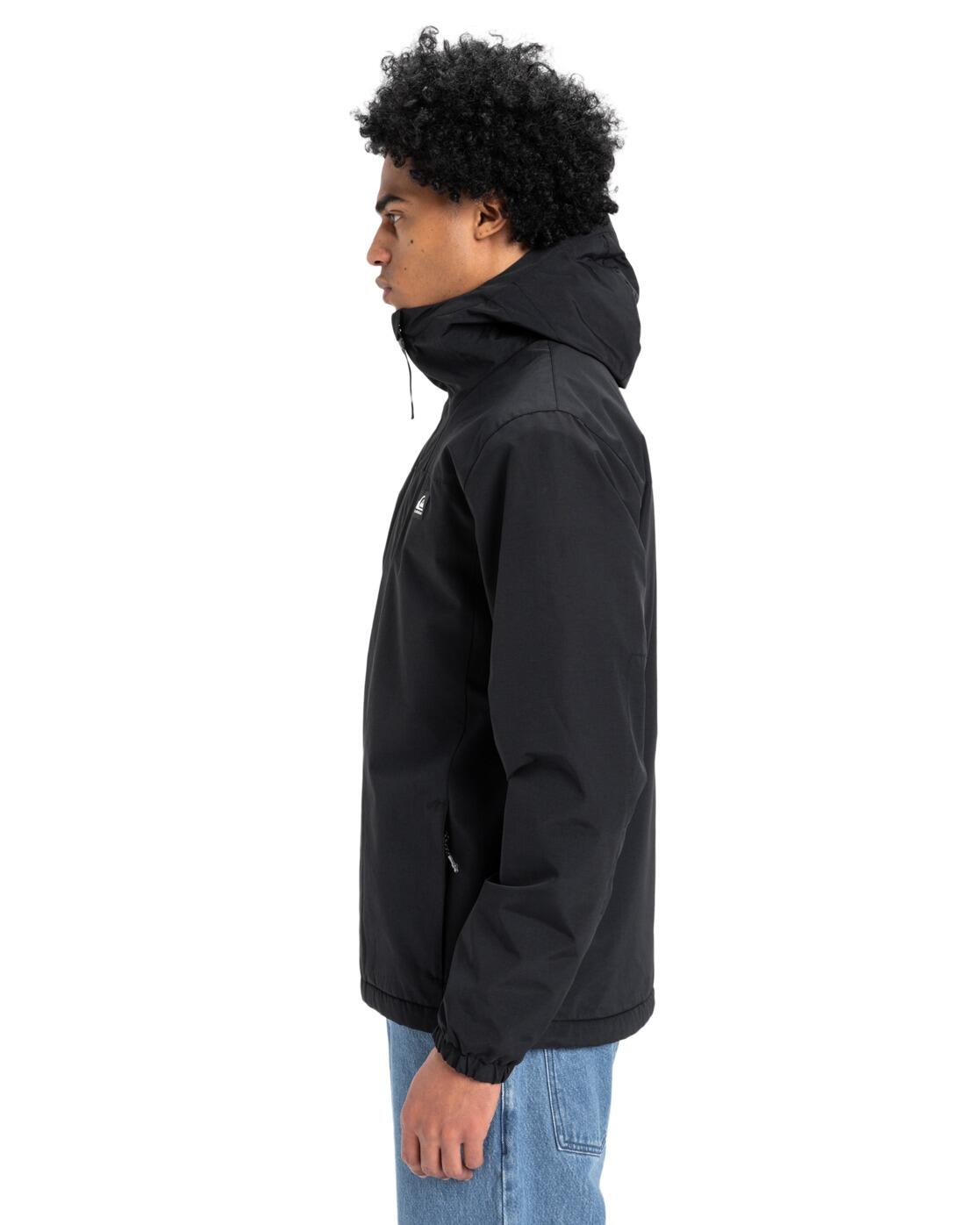 Chaqueta impermeable con capucha OVERCAST 3K WARM Negro Hombre 3/4