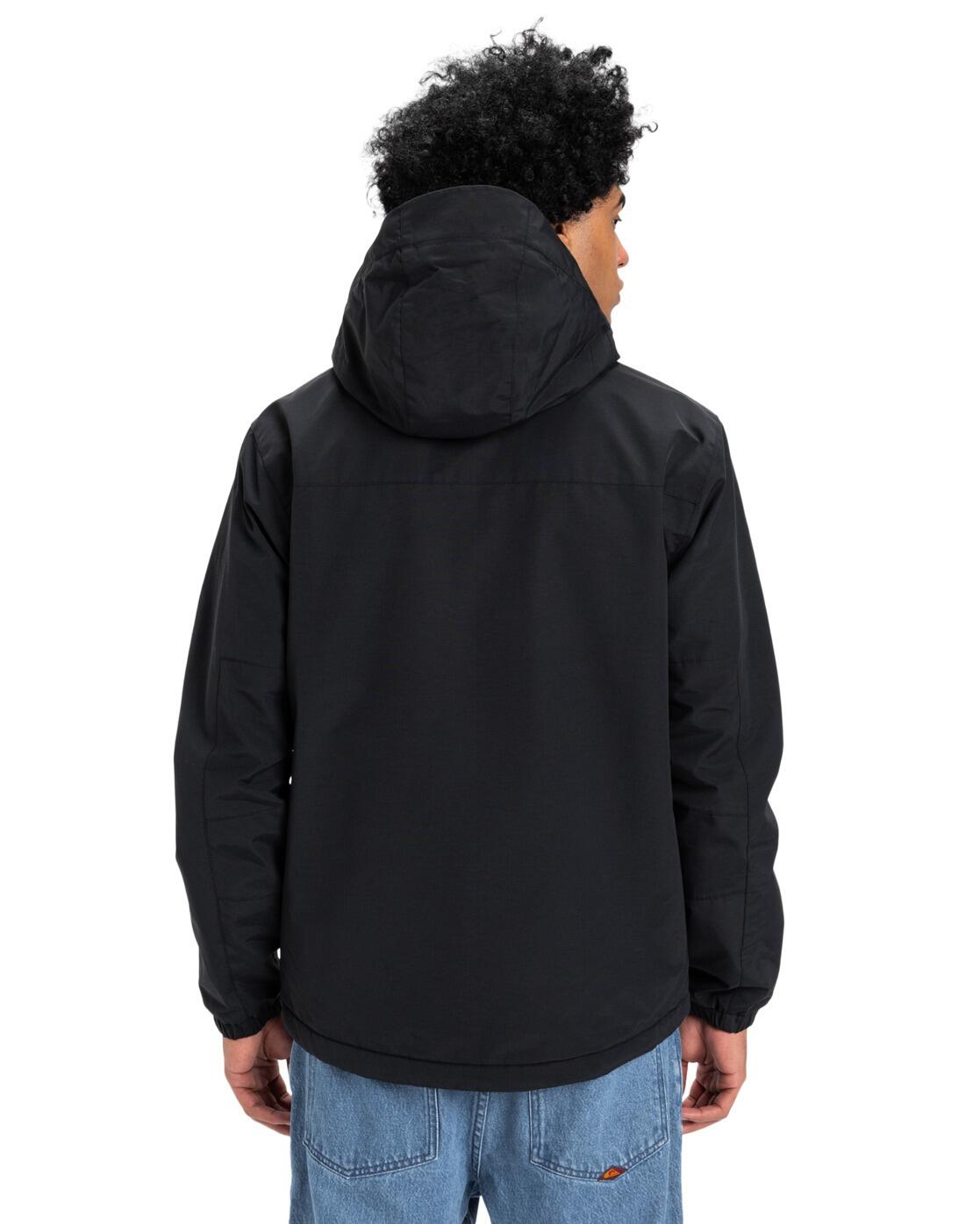 Chaqueta impermeable con capucha OVERCAST 3K WARM Negro Hombre 2/4