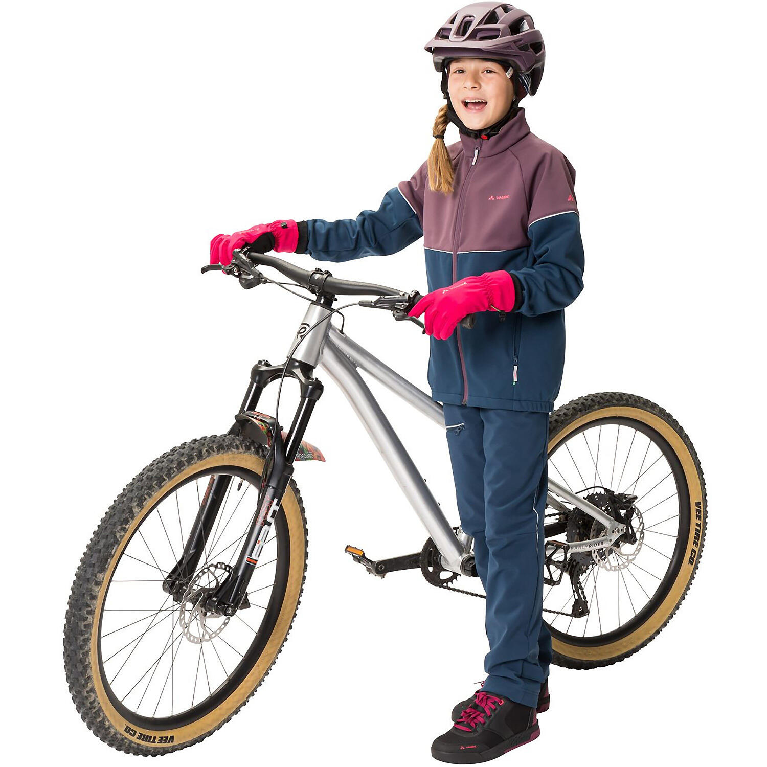Kinder, Unisex Funktionsjacke QIMSA SOFTSHELL JACKET 4/5