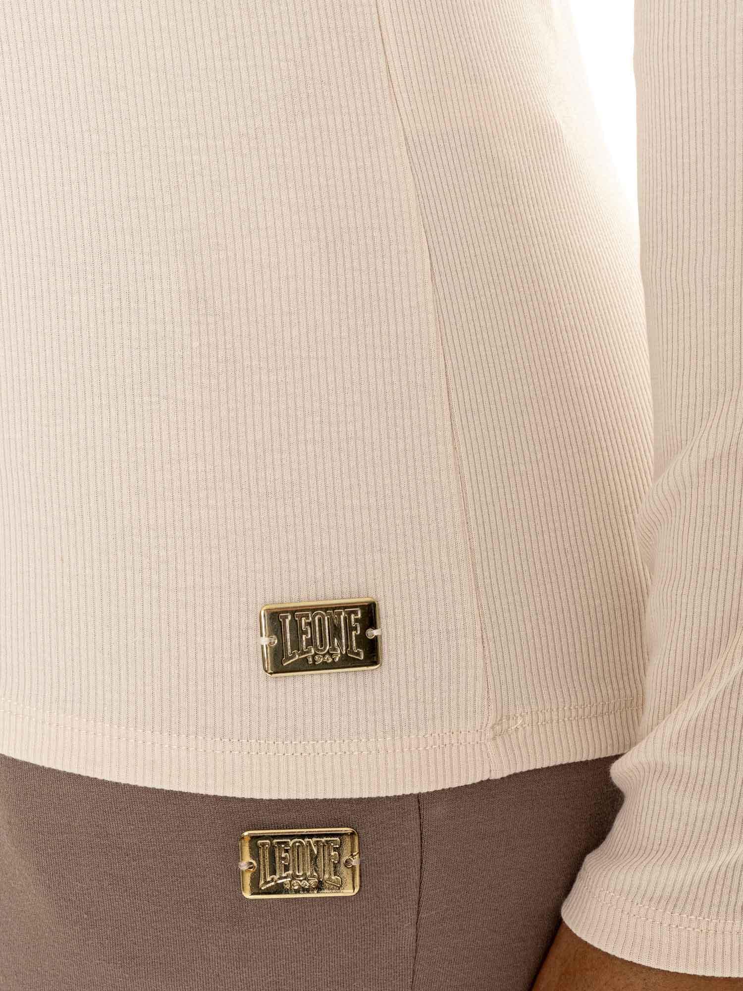 Leone 1947 Chic Tones Damen-Langarm-Rippshirt 3/5