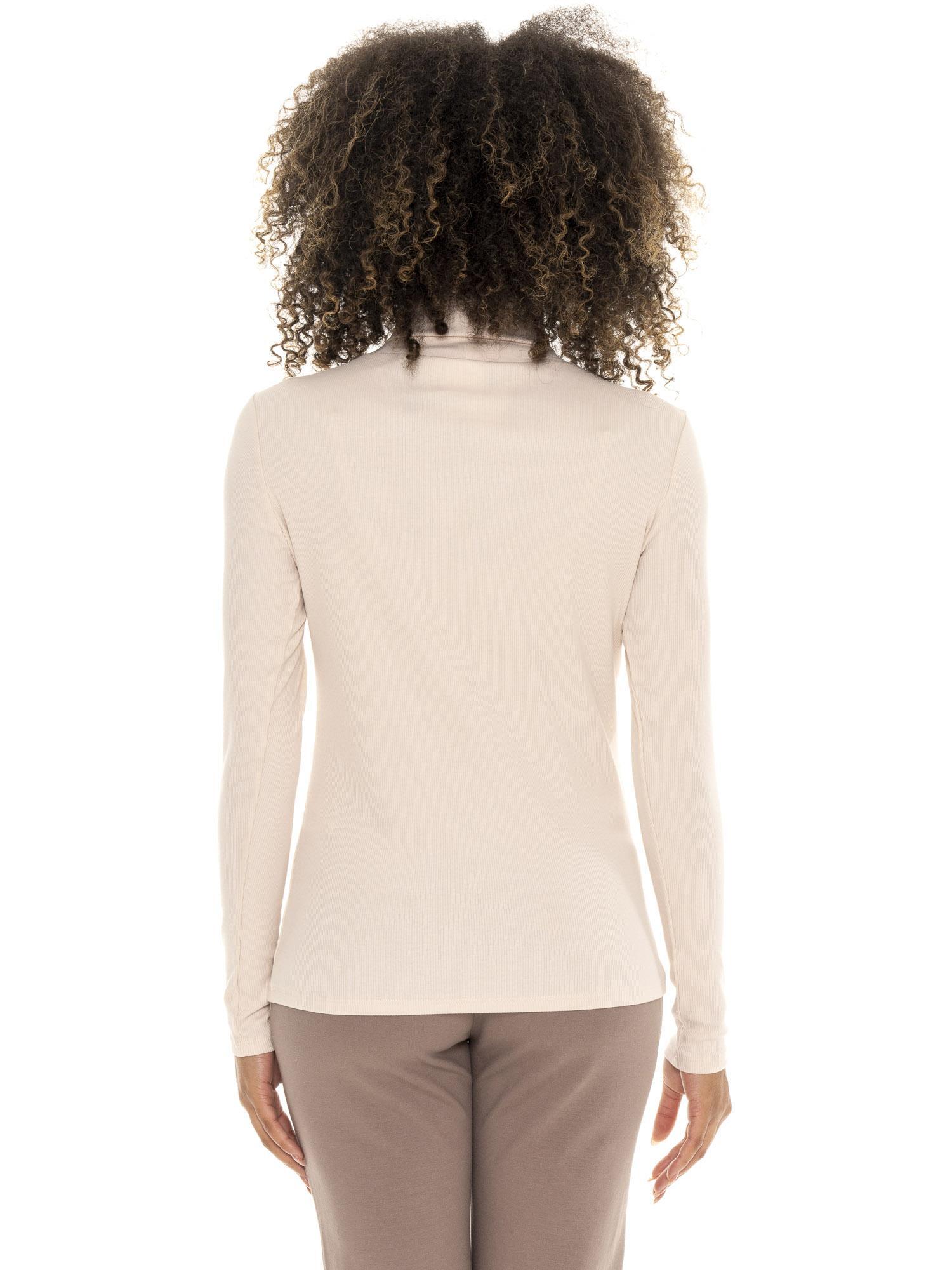 Leone 1947 Chic Tones Damen-Langarm-Rippshirt 4/5