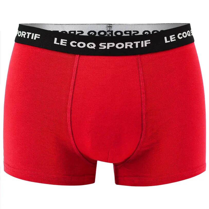 Men's Le Coq Sportif Boxer Shorts - 3 Pack Red/Grey/Blue - M 3/12