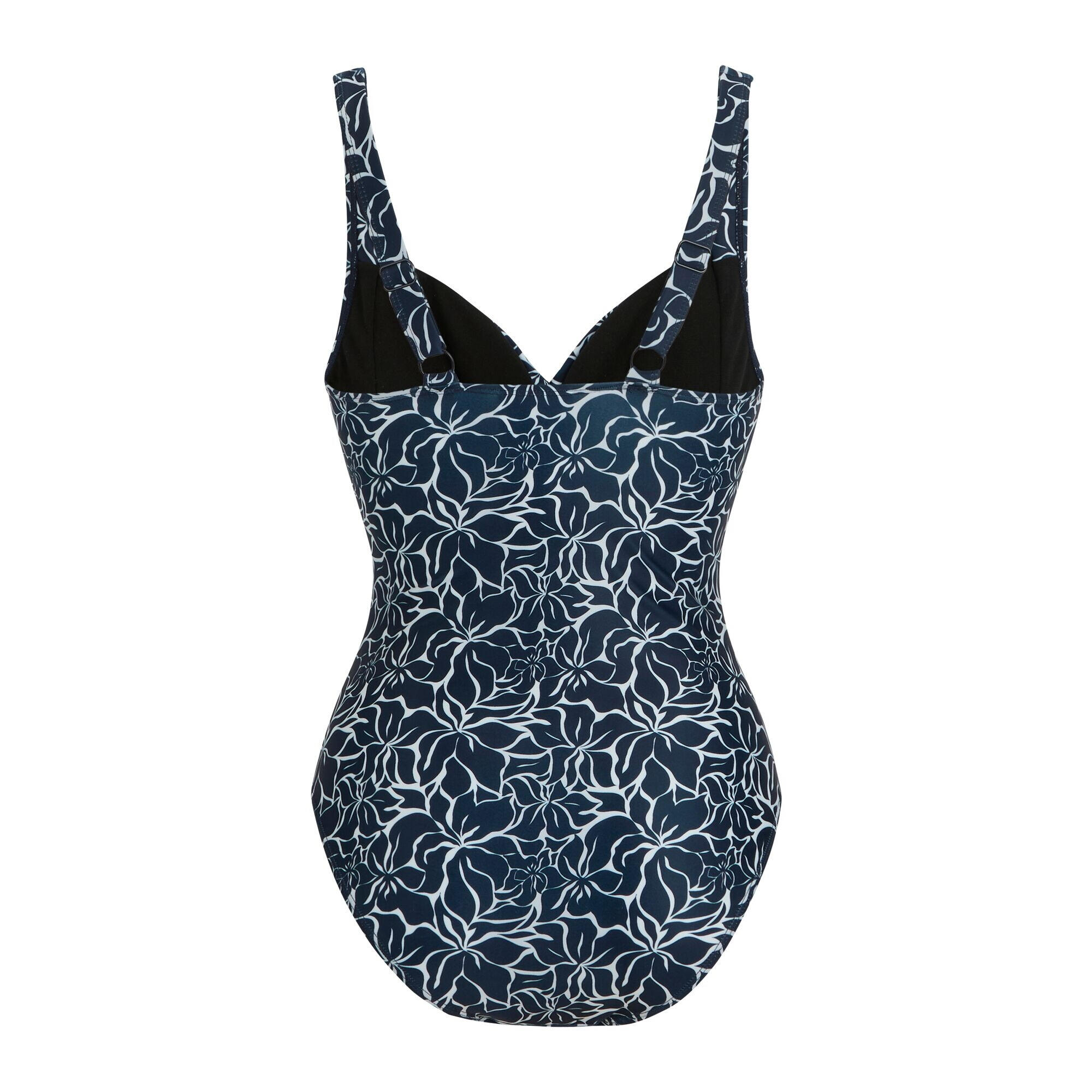Sakari Tummy Control Costume Da Bagno Intero Floreale Donna Regatta Blu Navy 2/5