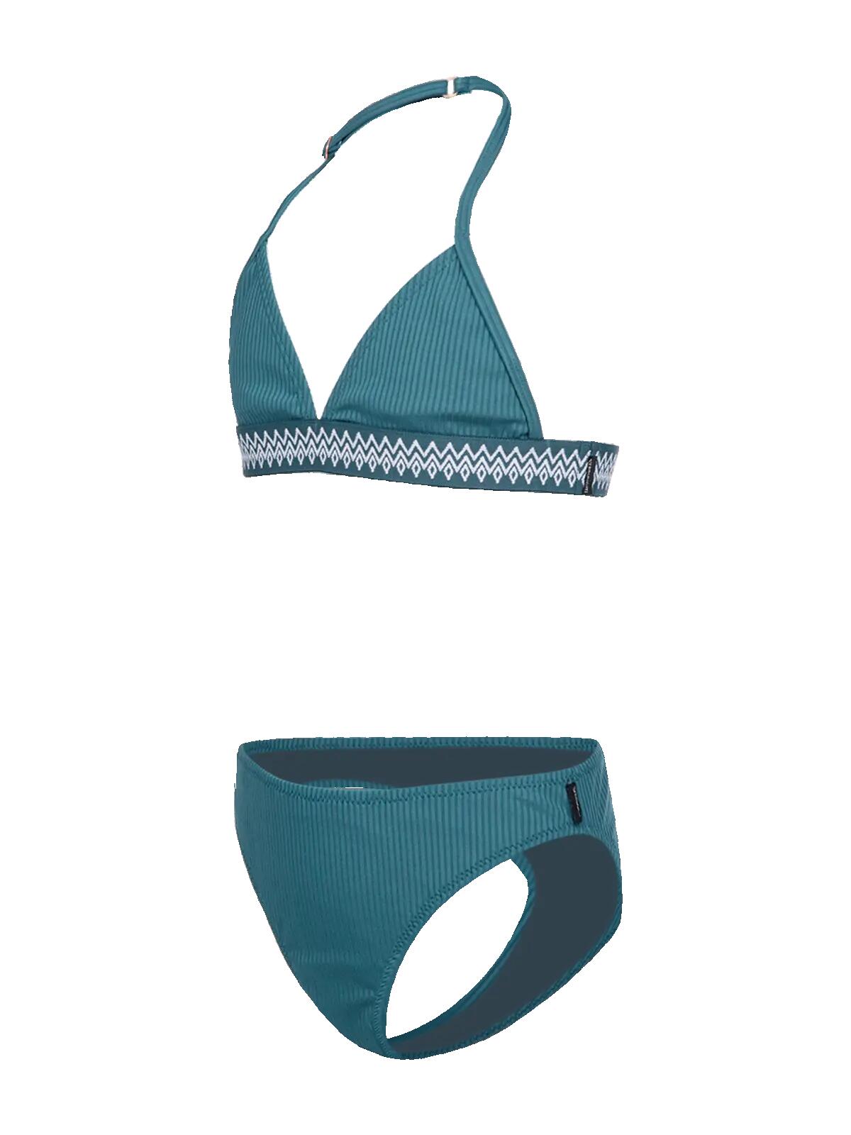 Nelle-Rib Meisjes Bikini Set Watersport Triangle Bikini Mediterranea 3/3