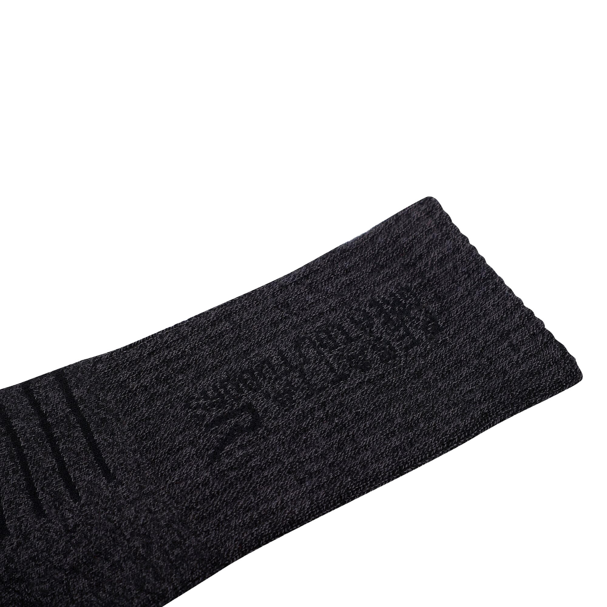 Womens/Ladies Bamboo Crew Socks (Black/Seal Grey) 3/4