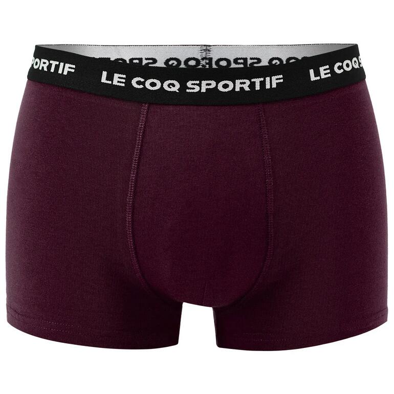 Lot de 3 Boxers Noir/Gris/Bordeaux Homme Le Coq Sportif Boxer 5/7