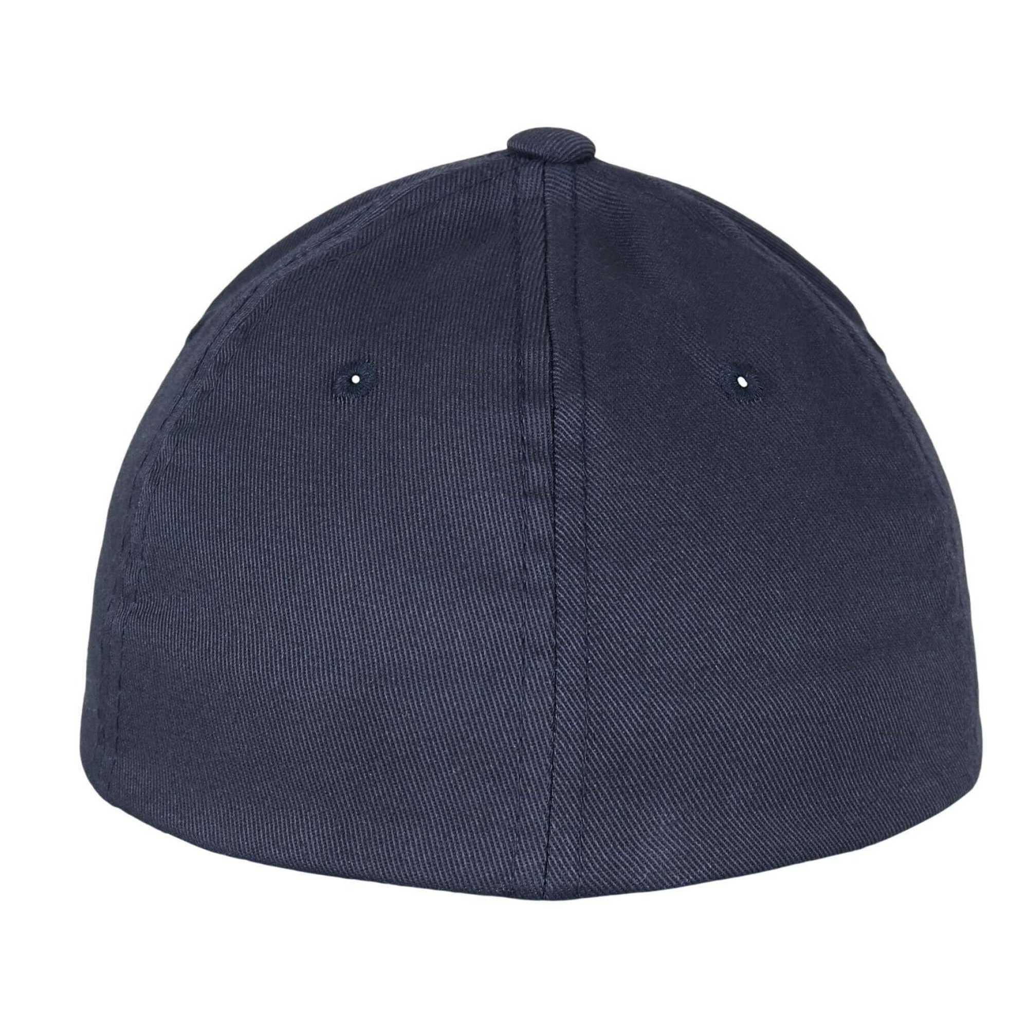 Unisex Adult Wooly Combed Baseball Cap (Dark Navy/Dark Navy) 2/4