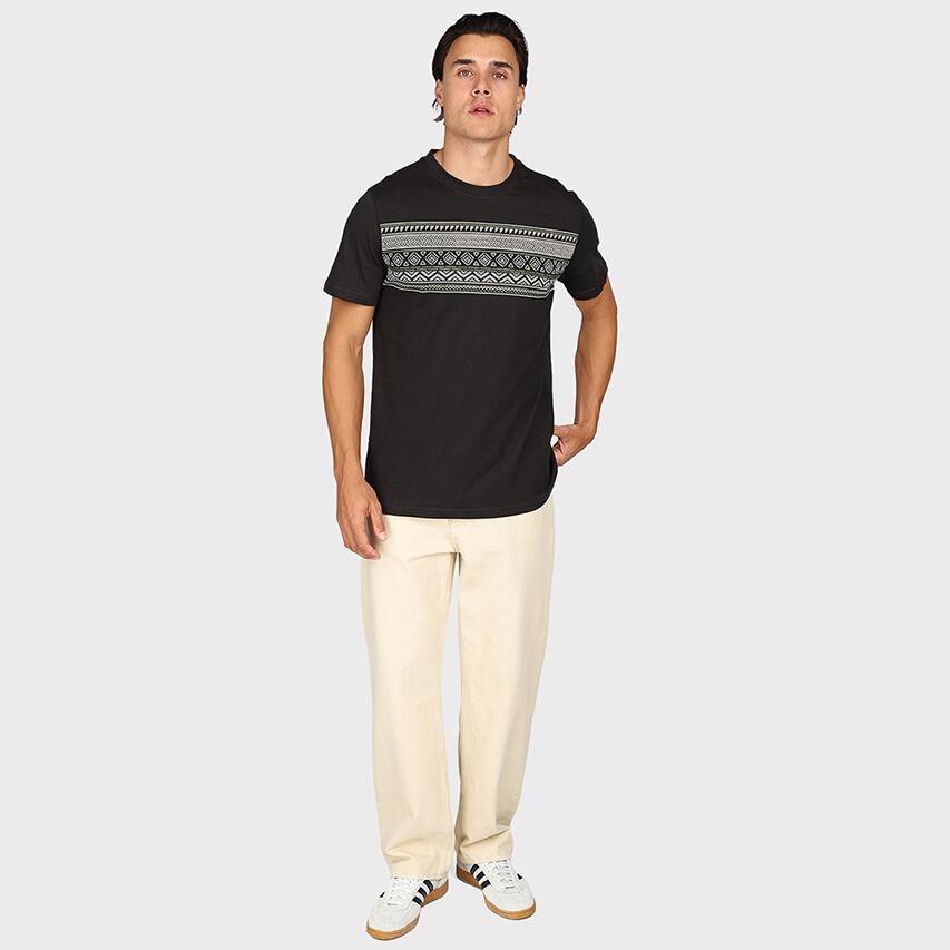 Heren O-hals Shirt Aedeny Zwart 3/7