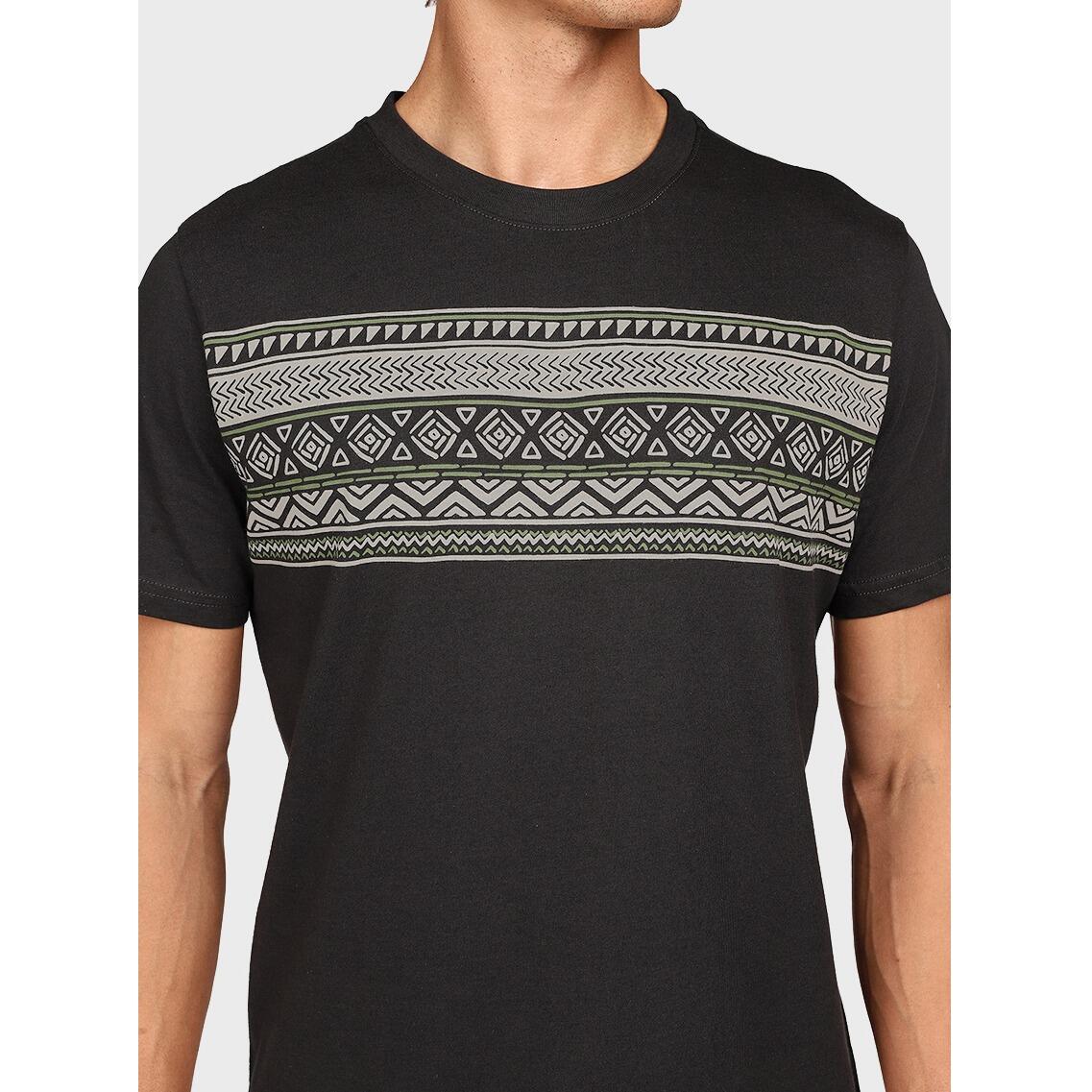 Heren O-hals Shirt Aedeny Zwart 4/7