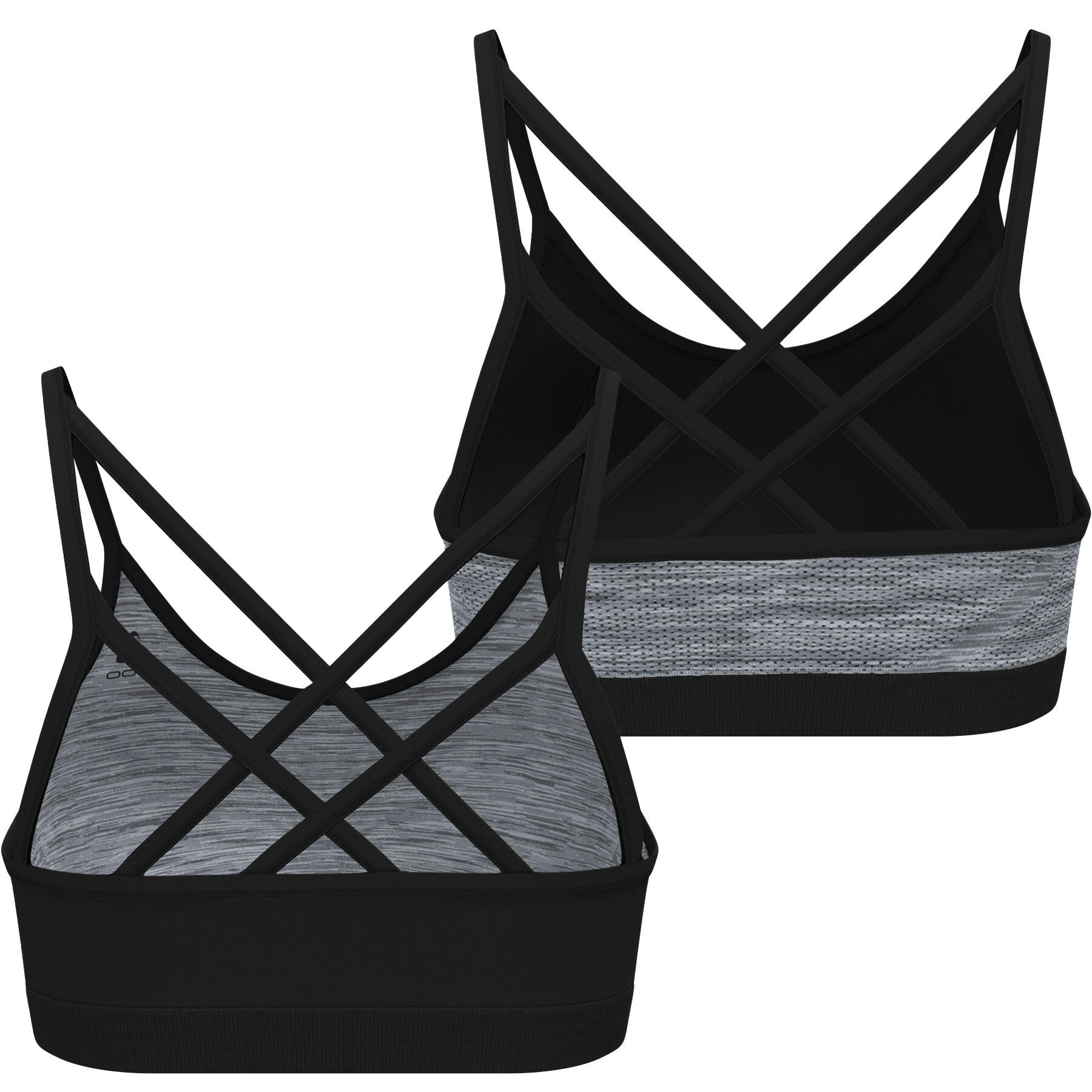 ODLO Odlo Sport bra SEAMLESS LOW Sportbeha ZWART - GRIJS MELANGE M 2/7