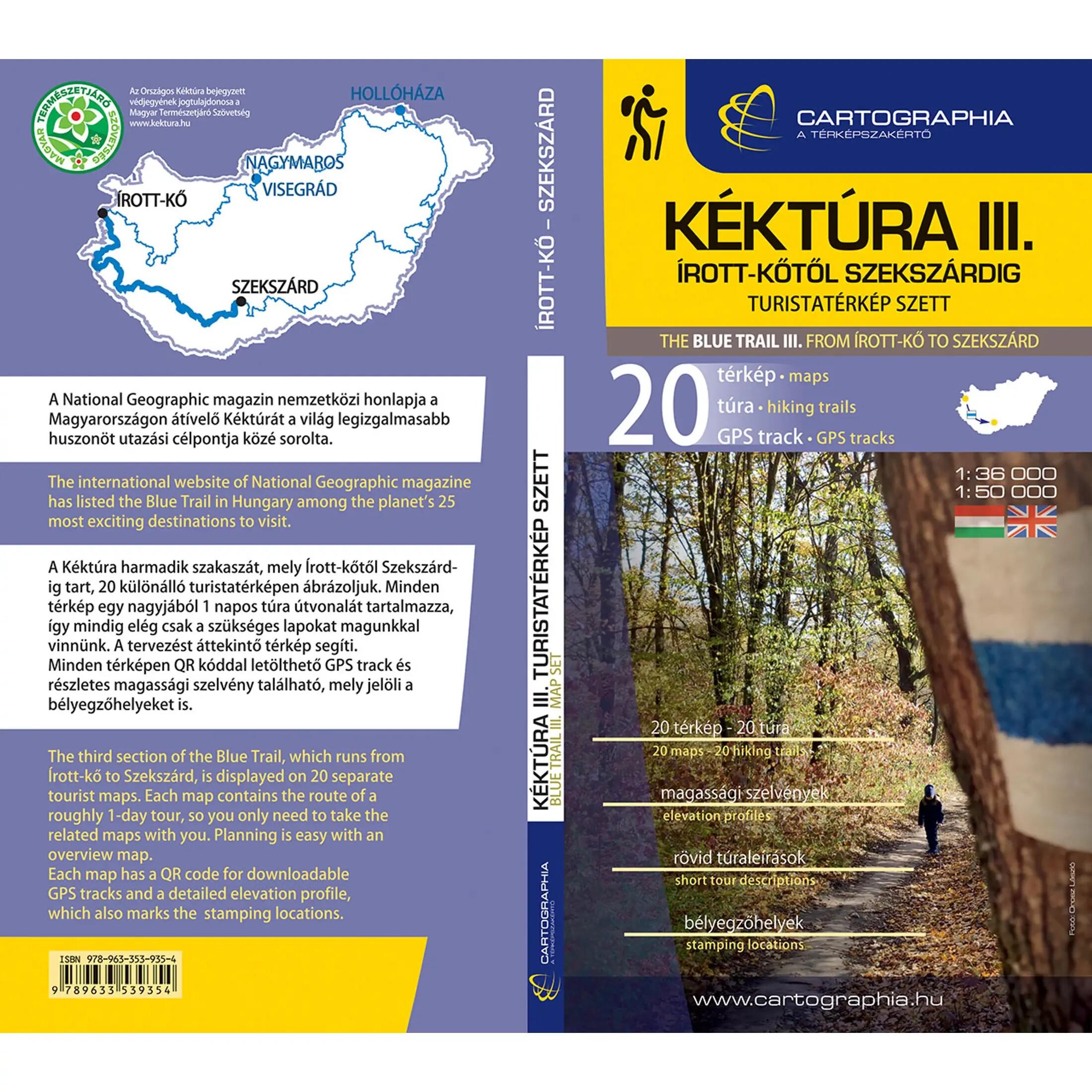 Kéktúra III. turistatérkép szett (Dél-Dunántúl) – Írott-kő - Szekszárd 2/7
