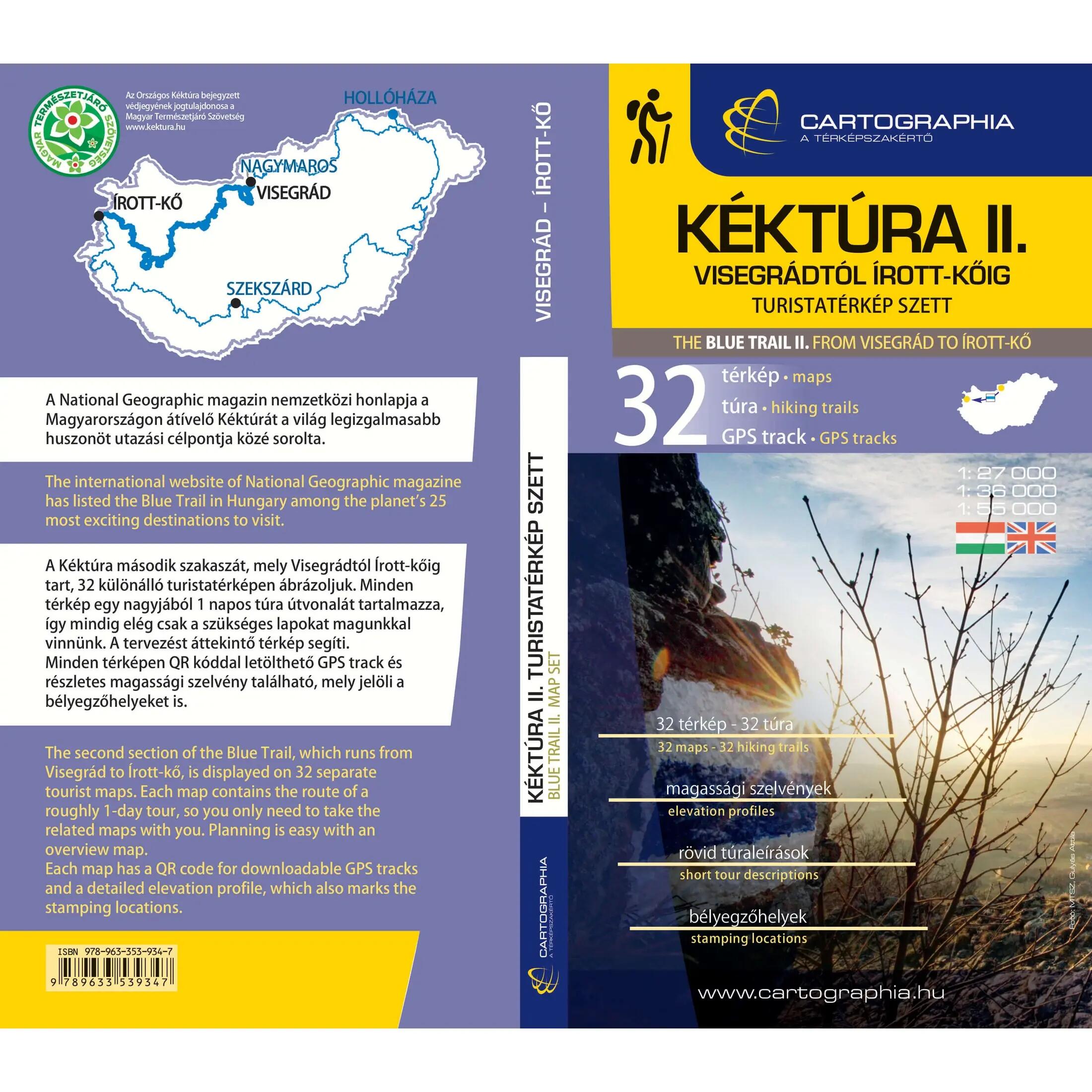 Kéktúra II. turistatérkép szett (Dunántúl, Nyugat-Magyarország) – Visegrád–Írott 2/5