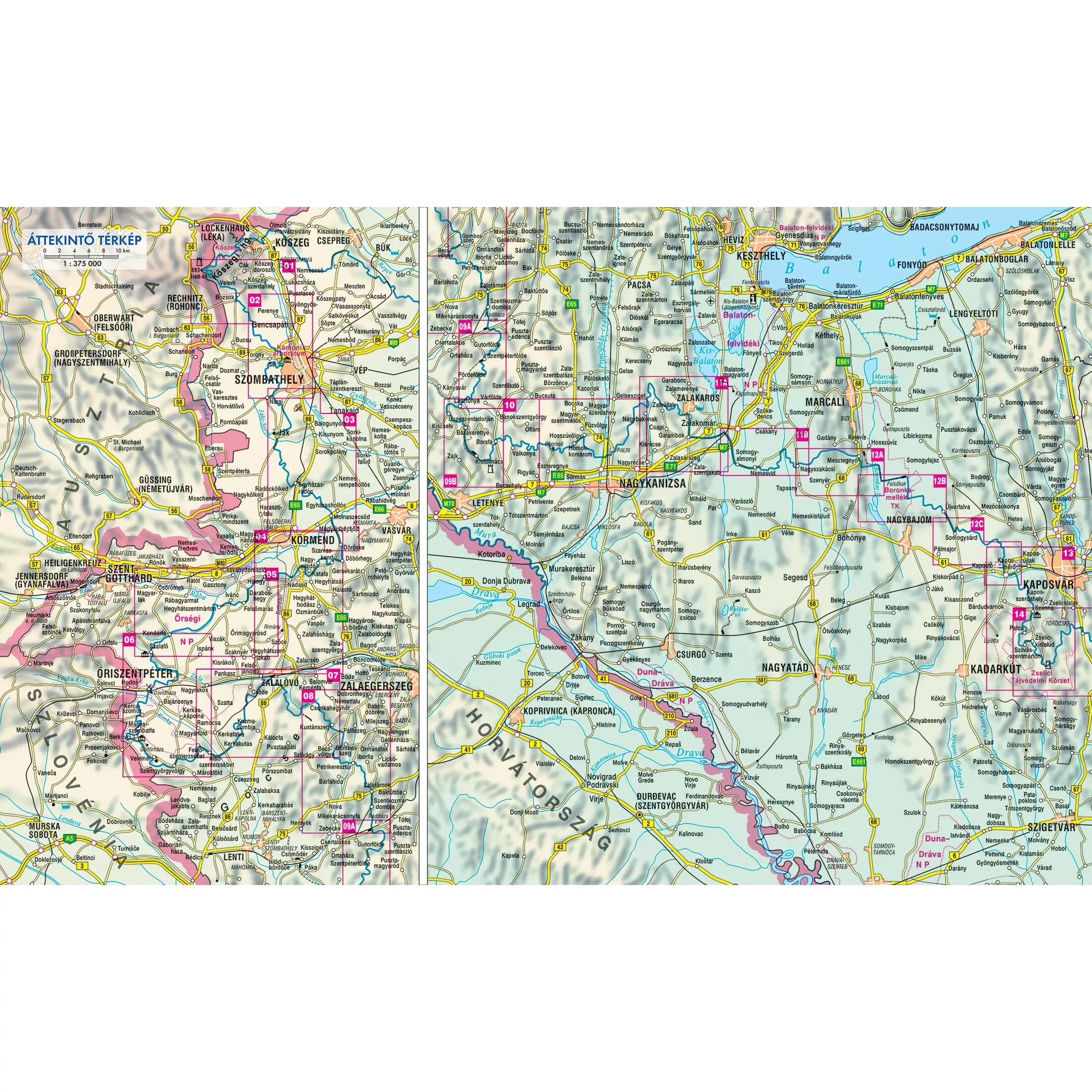 Kéktúra III. turistatérkép szett (Dél-Dunántúl) – Írott-kő - Szekszárd 4/7