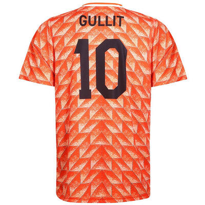 Ek 88 voetbalshirt gullit - nederlands elftal - oranje - kind en volwassenen