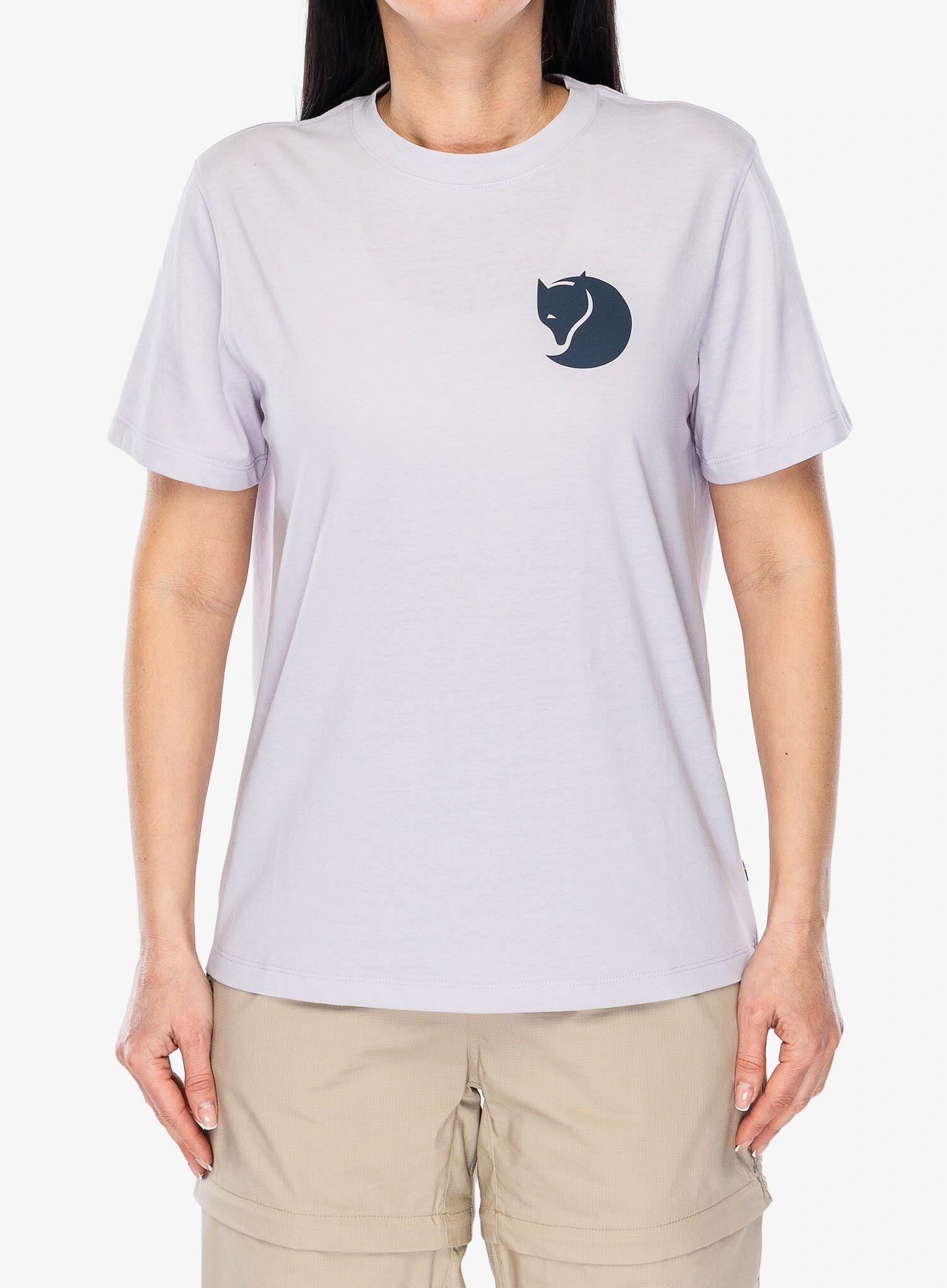 Koszulka bawełniana damska Fjallraven Fox Boxy Logo Tee 1/6