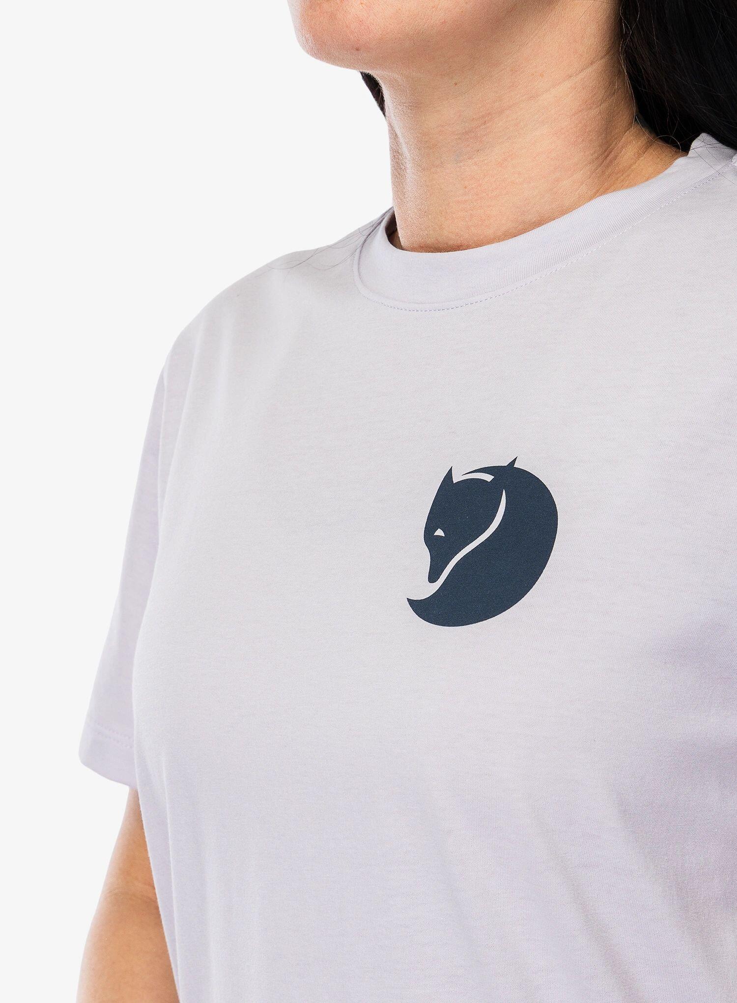 Koszulka bawełniana damska Fjallraven Fox Boxy Logo Tee 5/6