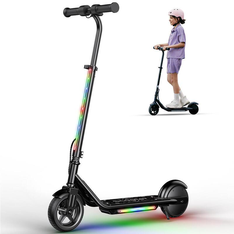 Trotinetă electrică iScooter K2Pro pentru copii, lumini colorate