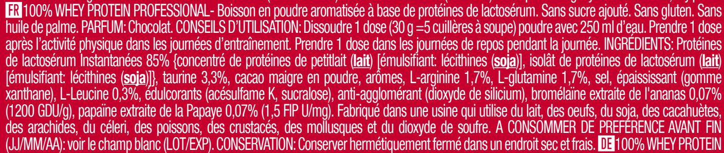 100% Whey Protein Professional - 500g Chocolate Scitec Nutrition 2/6