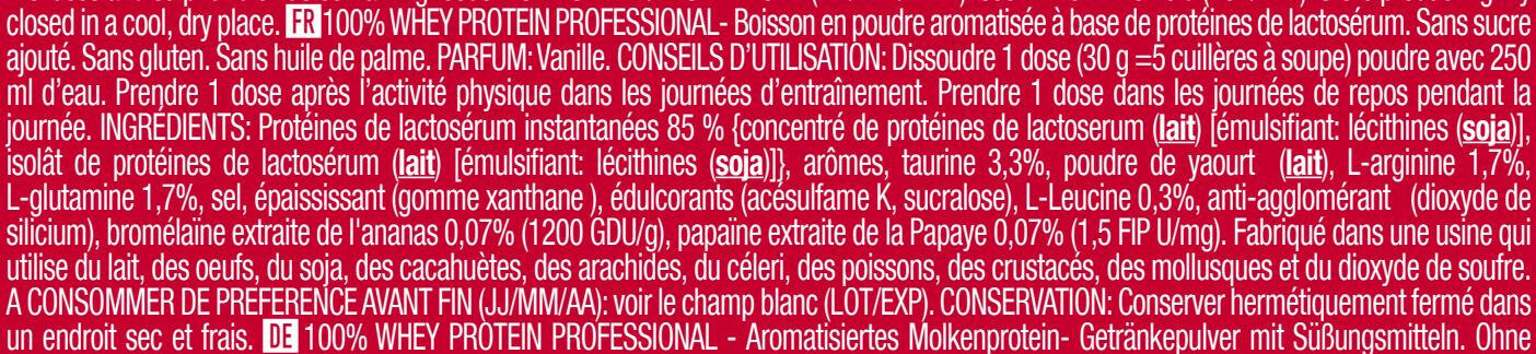100% Whey Protein Professional - 500g Vainilla Scitec Nutrition 2/6