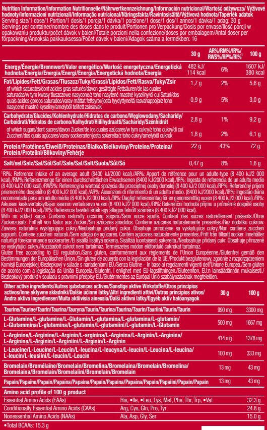 100% Whey Protein Professional - 500 g Fresa con Chocolate Blanco de Scitec Nutr 2/4