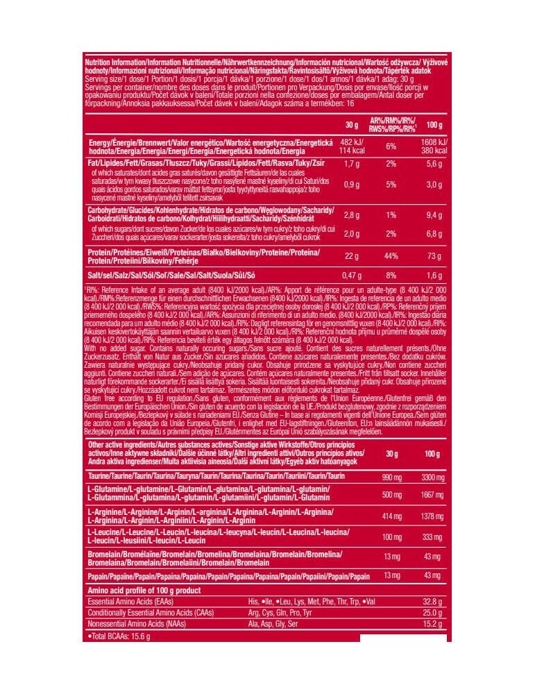 100% Whey Protein Professional - 500g Vainilla Scitec Nutrition 3/6