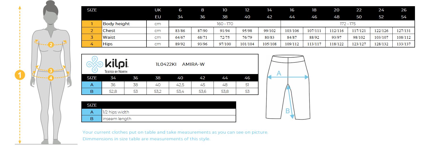 Leggings 3/4 fitness da donna Kilpi AMIRA-W 5/5