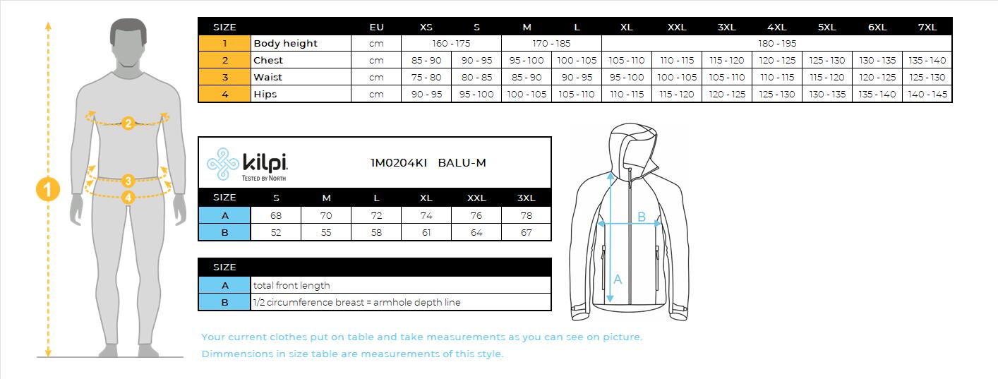 Sweat en coton pour homme Kilpi BALU-M 6/6