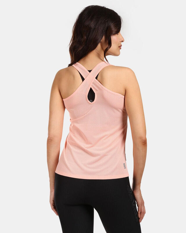 Camiseta sin mangas running transpirable SIEN-W mujer KILPI Coral 2/5