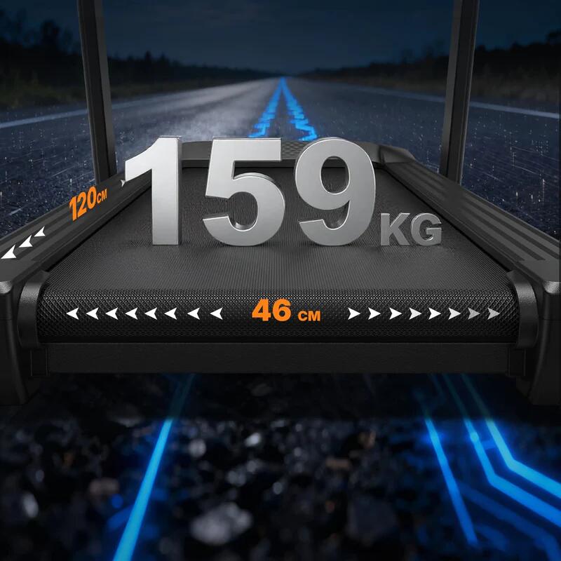 Běžecký pás s automatickým sklonem 18 %, nosnost 159 kg T31 3/7