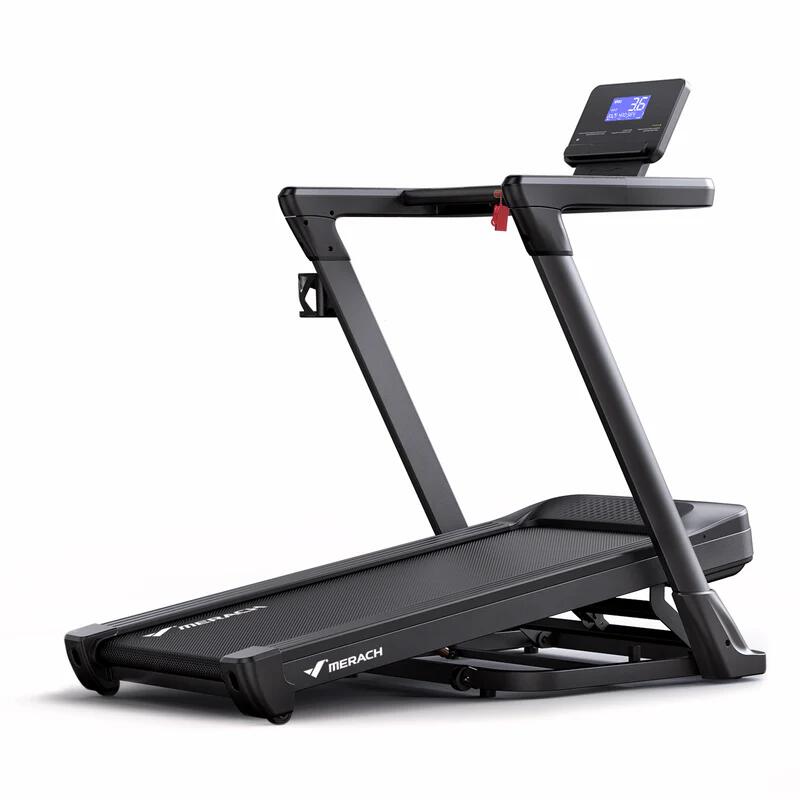 MERACH Běžecký pás s automatickým sklonem 18 %, nosnost 159 kg T31