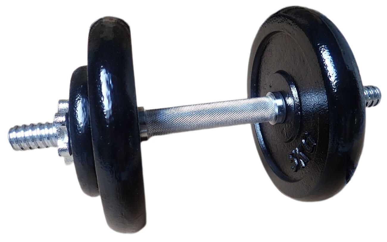 ACRA Jednoruční nakládací činka 14 kg, kotouče 25 mm
