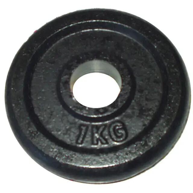 Liatinový kotúč na činky 1 kg, 25 mm