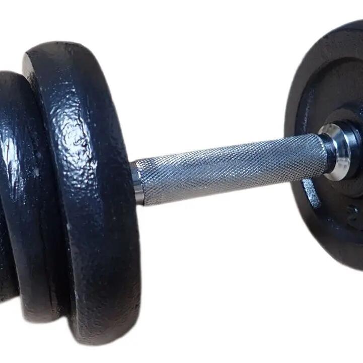 Nakladacia činka jednoručná pogumovaná, sada 2 x 10 kg