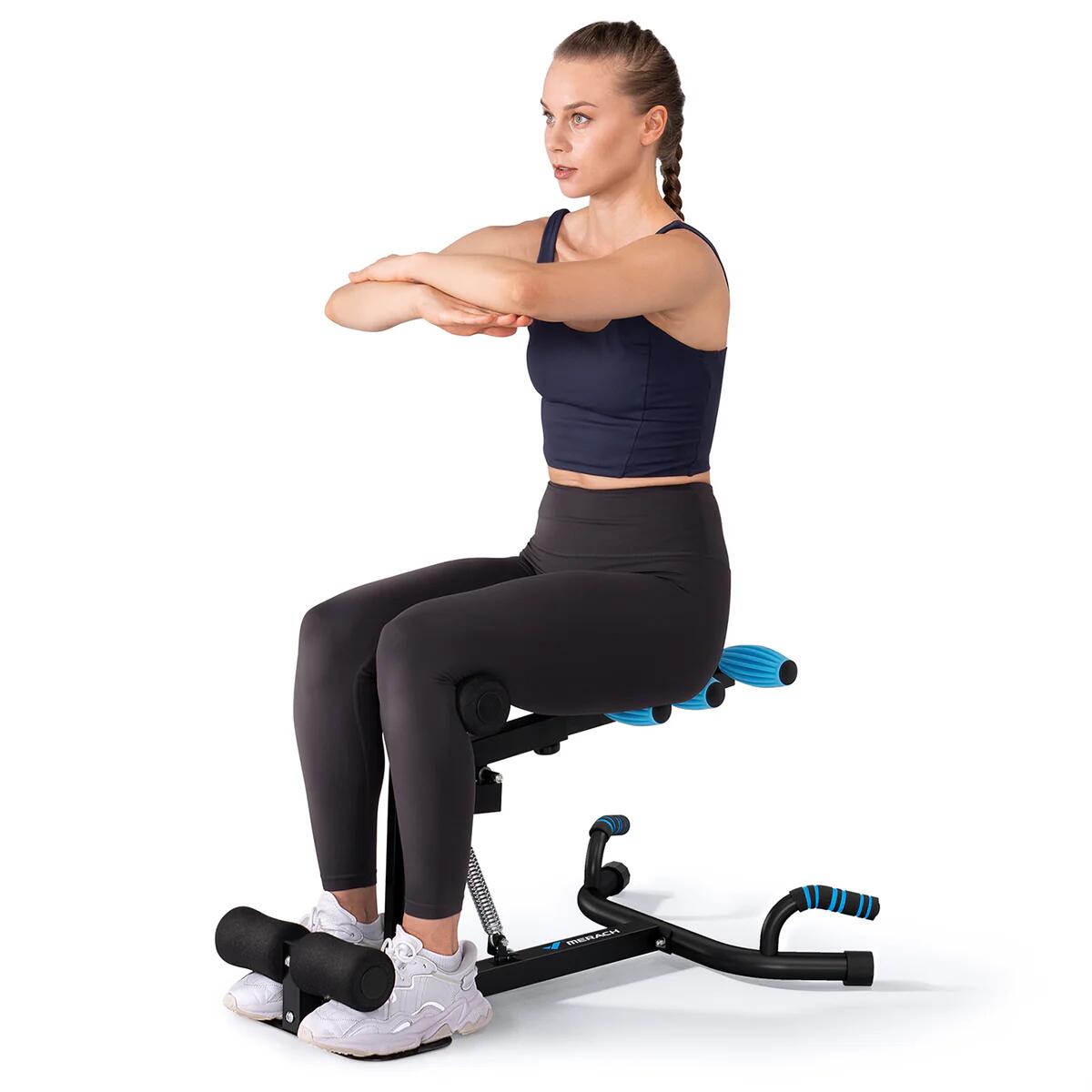 Multifunkční posilovací stroj na dřepy, břicho a kliky Deep Squat 2/7